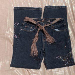 Y2K Butterfly Bedazzled Low Rise Jeans 🦋